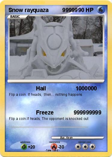Pokemon Snow rayquaza         99999