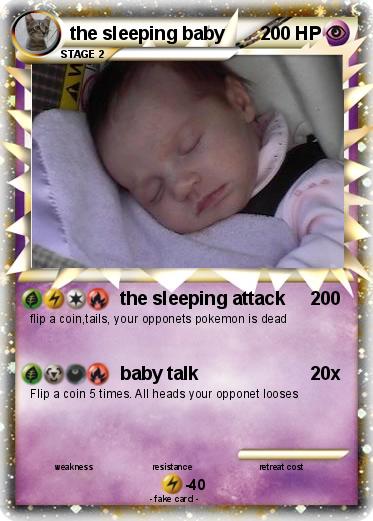 Pokemon the sleeping baby