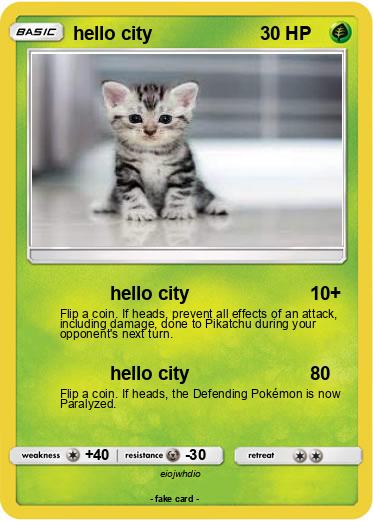 Pokemon hello city