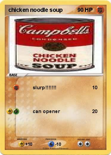 Pokemon chicken noodle soup