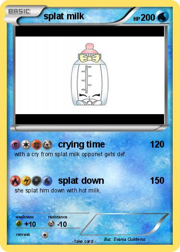 Pokemon splat milk