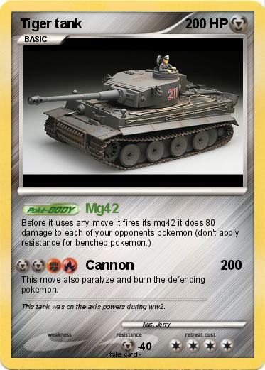 Pokemon Tiger tank