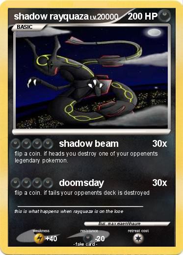 Pokemon shadow rayquaza