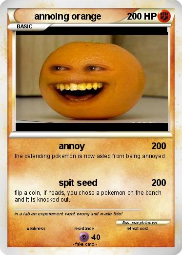 Pokemon annoing orange