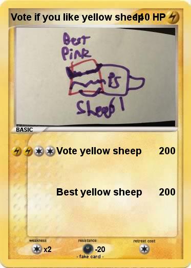Pokemon Vote if you like yellow sheep