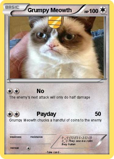 Pokemon Grumpy Meowth