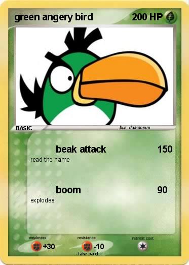 Pokemon green angery bird