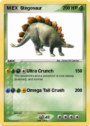 Pokemon M EX  Stegosaur