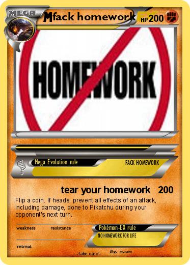 Pokemon fack homework