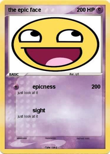 Pokemon the epic face