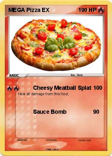 Pokemon MEGA Pizza EX
