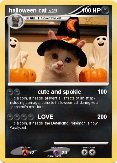 Pokemon halloween cat