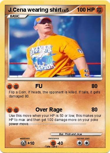 Pokemon J.Cena wearing shirt