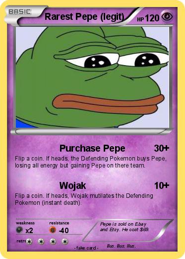 Pokemon Rarest Pepe (legit)
