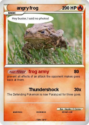 Pokemon angry frog