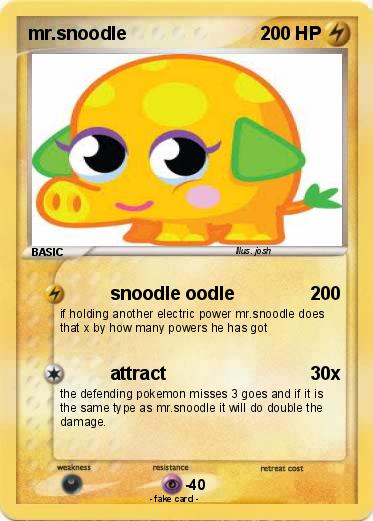 Pokémon mr snoodle 4 4 - snoodle oodle - My Pokemon Card