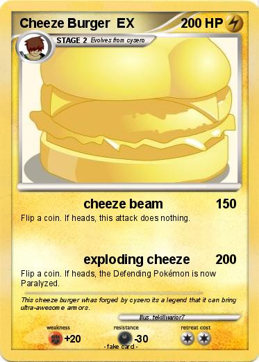 Pokemon Cheeze Burger  EX