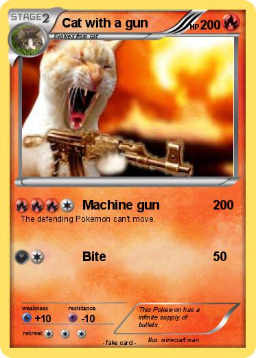 Pokemon Cat with a gun