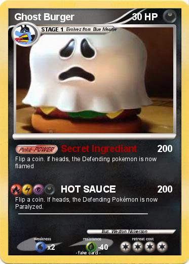 Pokemon Ghost Burger
