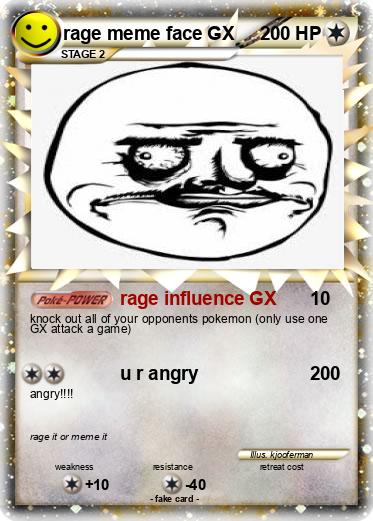 Pokemon rage meme face GX