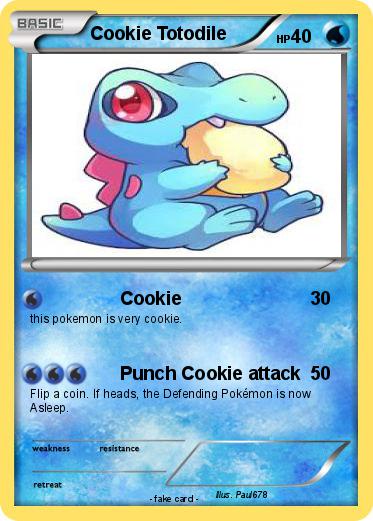 Pokemon Cookie Totodile