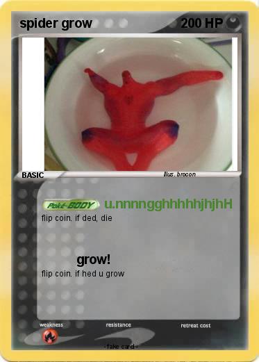 Pokemon spider grow