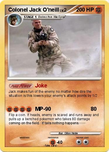Pokemon Colonel Jack O'neill