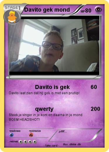 Pokemon Davito gek mond