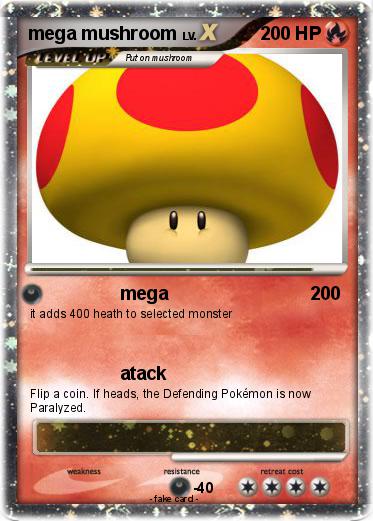 Pokemon mega mushroom