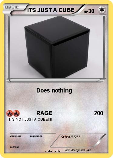 Pokemon ITS JUST A CUBE