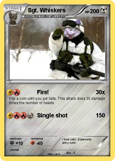 Pokemon Sgt. Whiskers