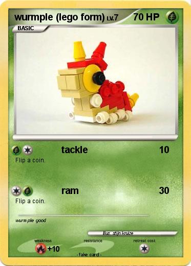 Pokemon wurmple (lego form)
