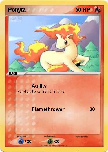 Ponyta Card