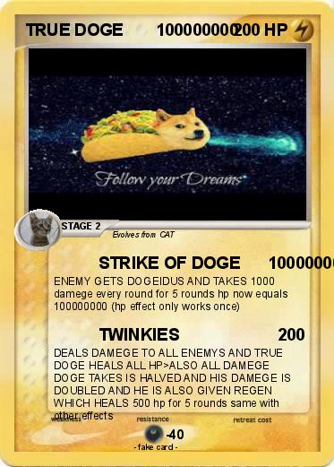 Pokemon TRUE DOGE       100000000