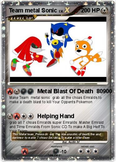 Pokemon Team metal Sonic