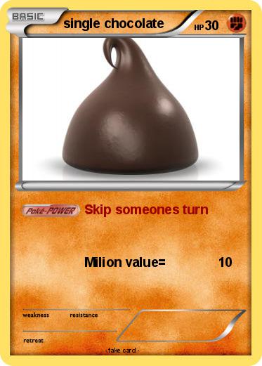 Pokemon single chocolate