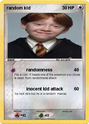 Pokemon random kid
