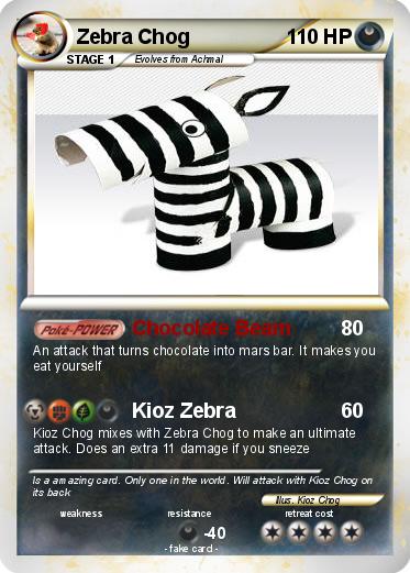 Pokemon Zebra Chog