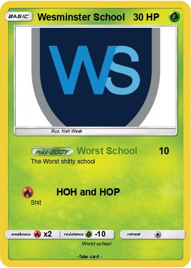 Pokemon Wesminster School