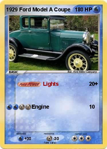Pokemon 1929 Ford Model A Coupe