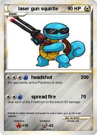 Pokemon laser gun squirtle