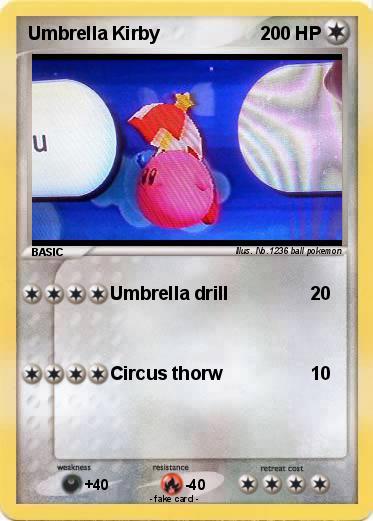 Pokemon Umbrella Kirby