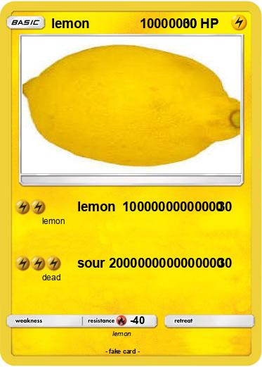 Pokemon lemon              10000000