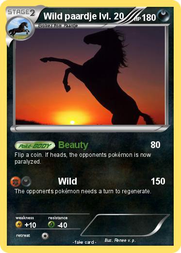 Pokemon Wild paardje lvl. 20