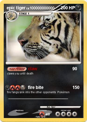 Pokemon epic tiger