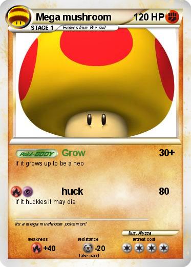 Pokemon Mega mushroom