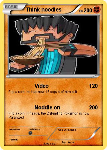 Pokemon Think noodles