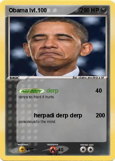 Pokemon Obama lvl.100