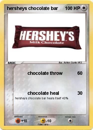 Pokemon hersheys chocolate bar
