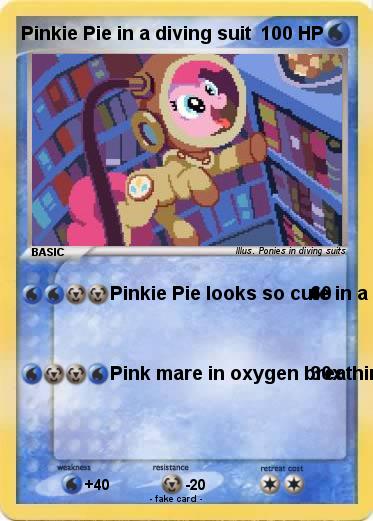 Pokemon Pinkie Pie in a diving suit